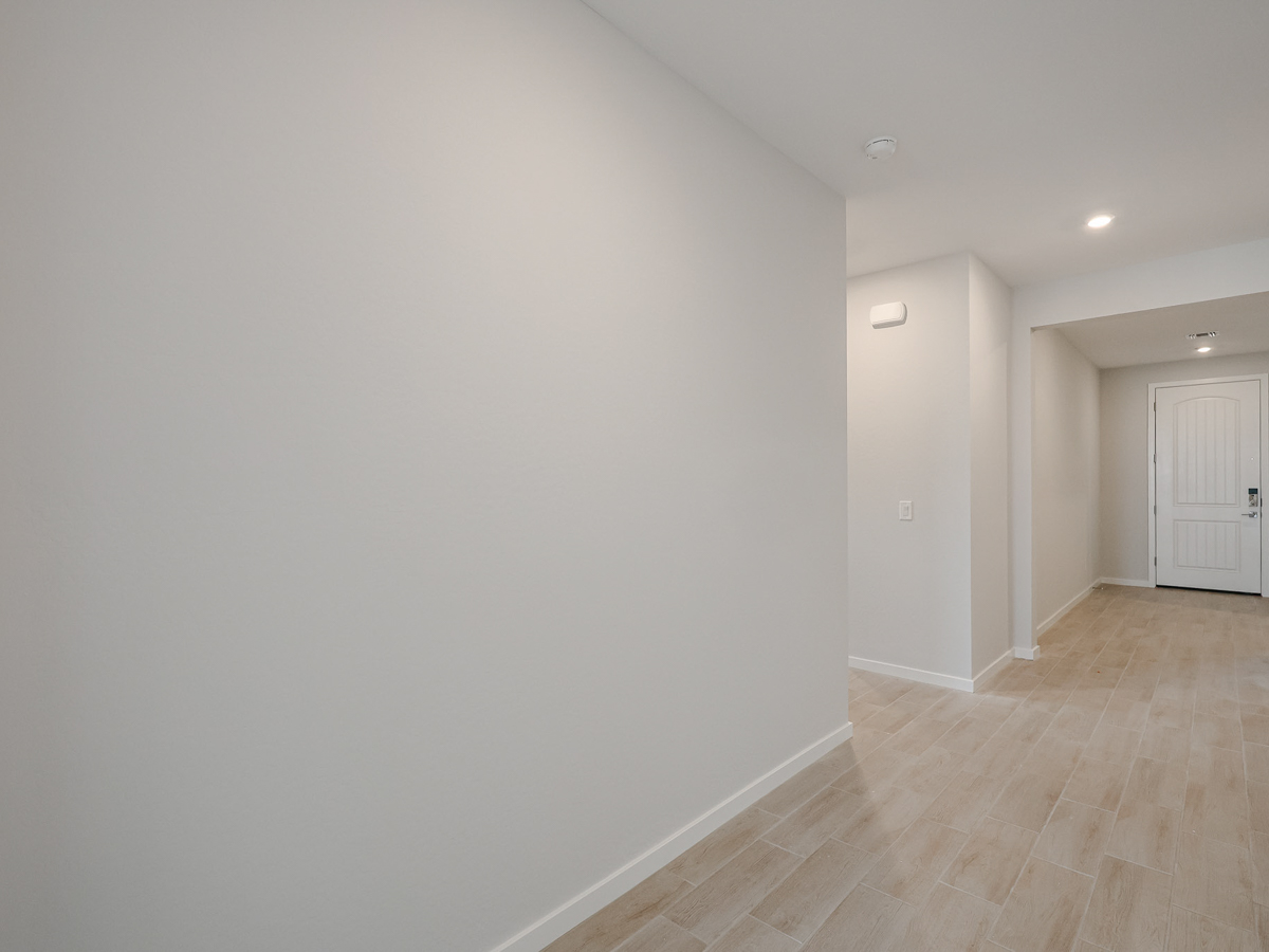 A room with white walls.