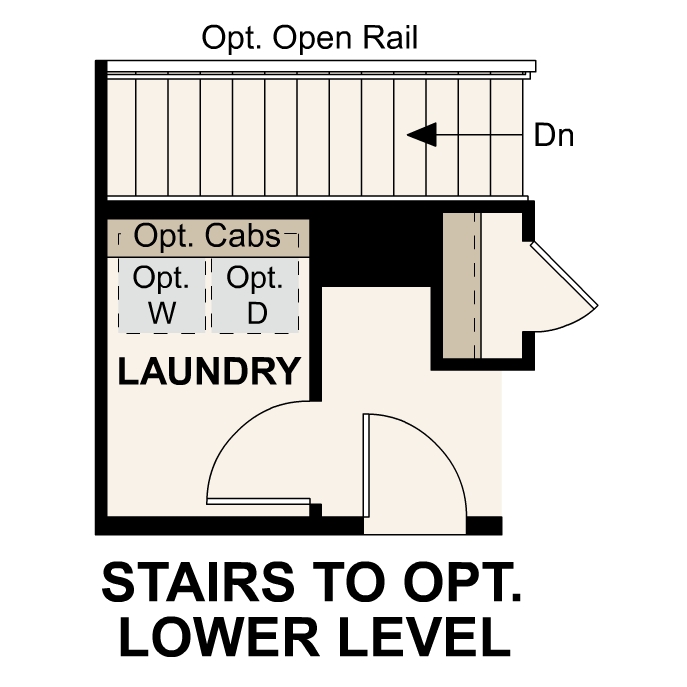 Diagram. Cimarron floorplan, Main level option