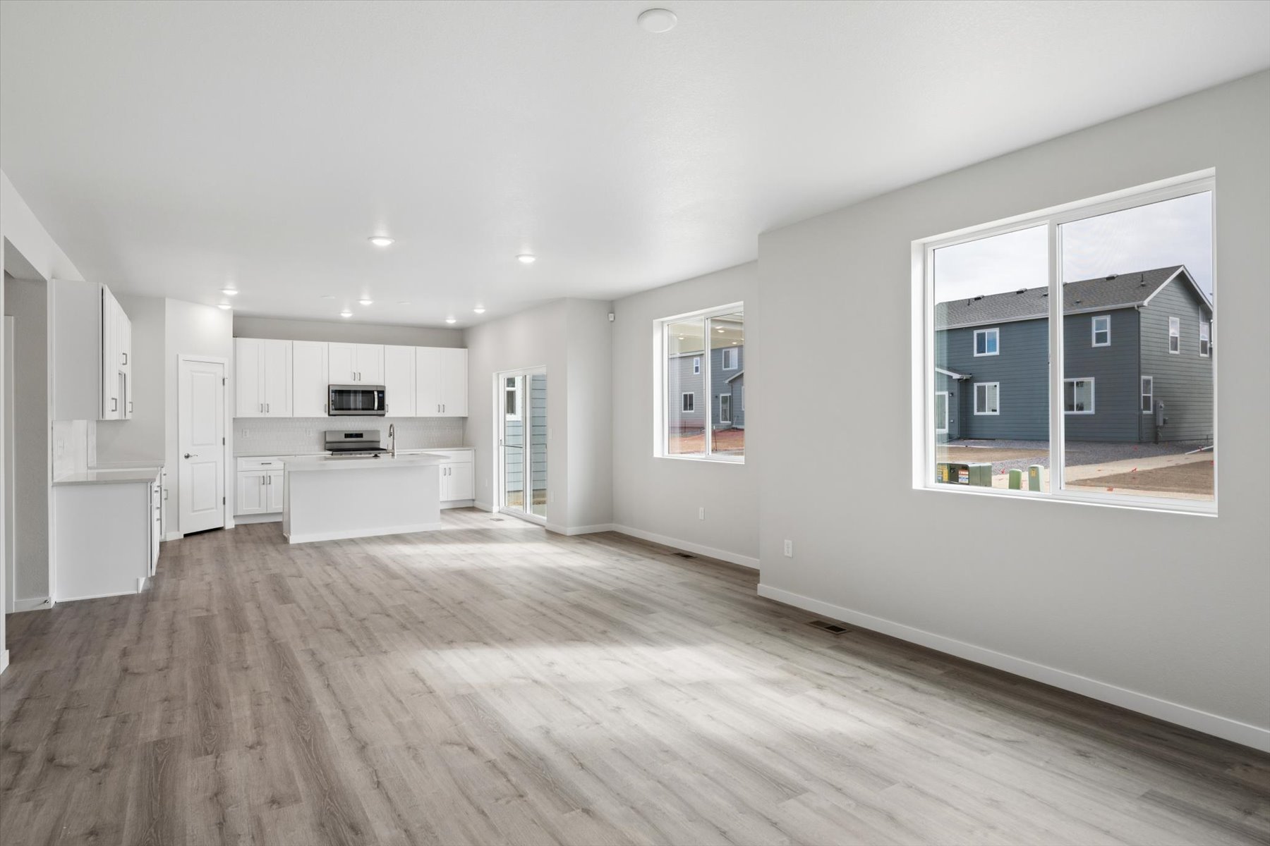 A large empty kitchen.