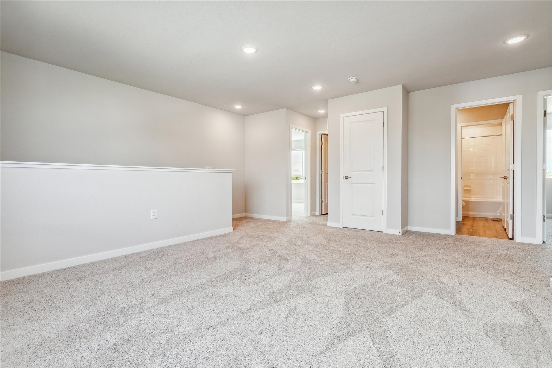 A room with white walls.