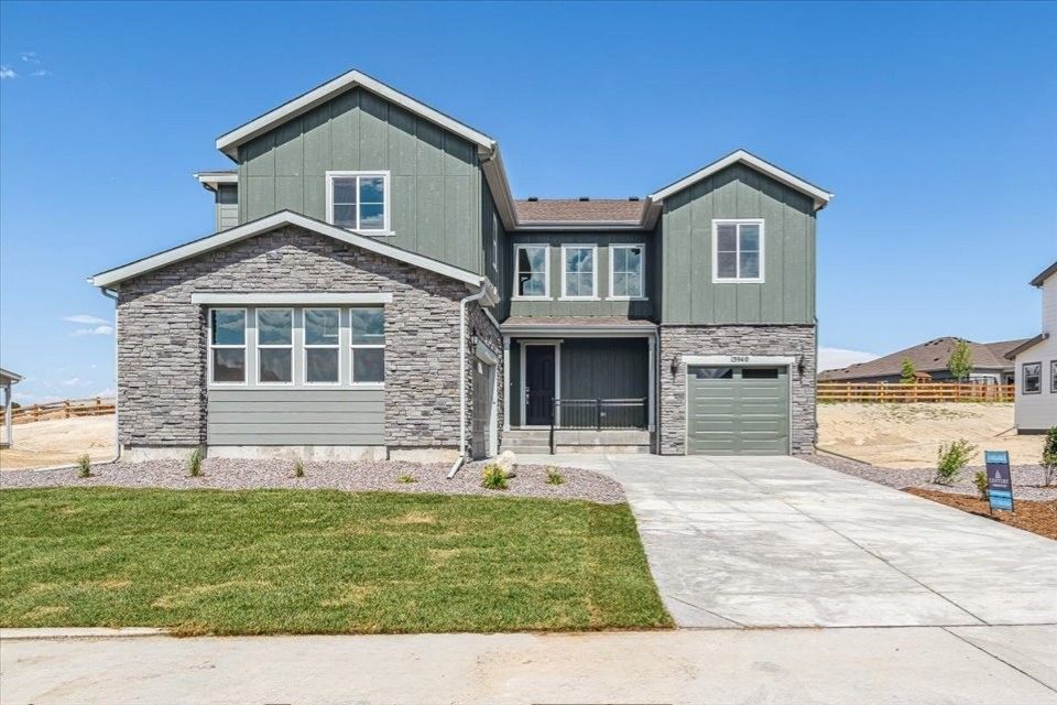 A house with a driveway.