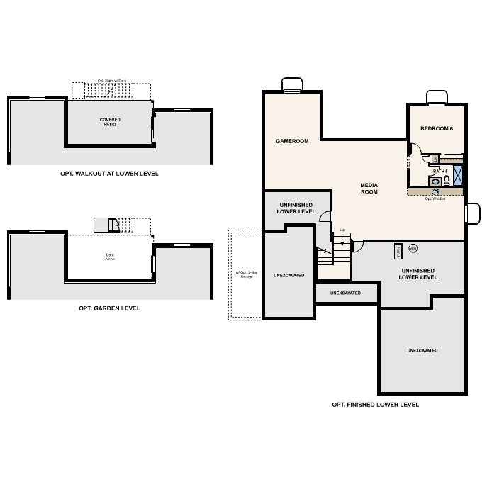 Diagram, engineering drawing. Harvard Floorplan, Basement Options