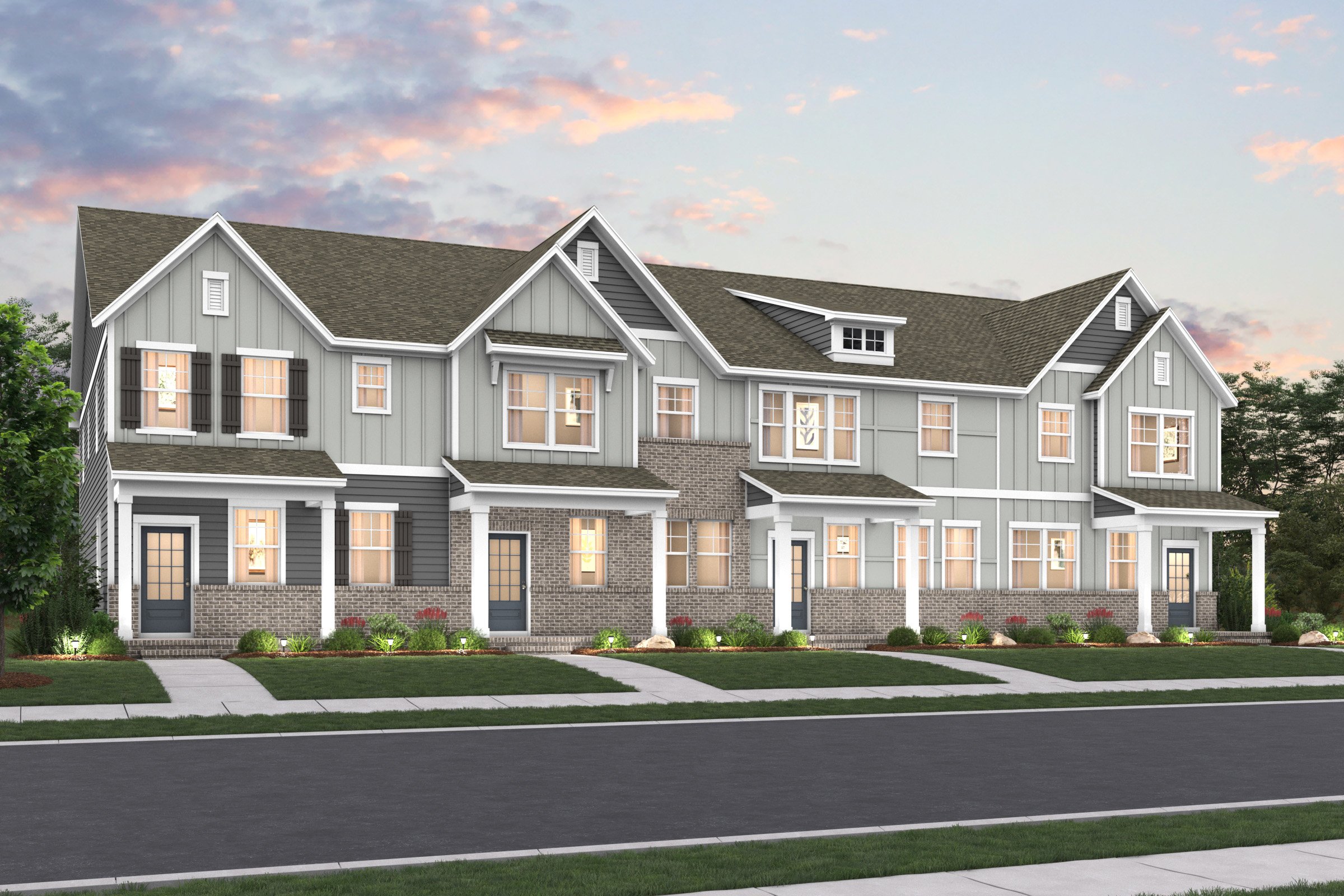 A large house with a driveway.