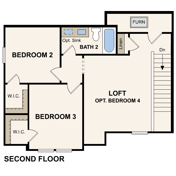 Gannet plan, second floor