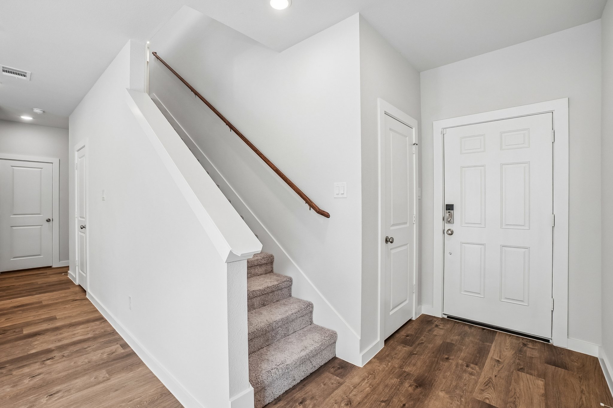 A staircase in a house.
