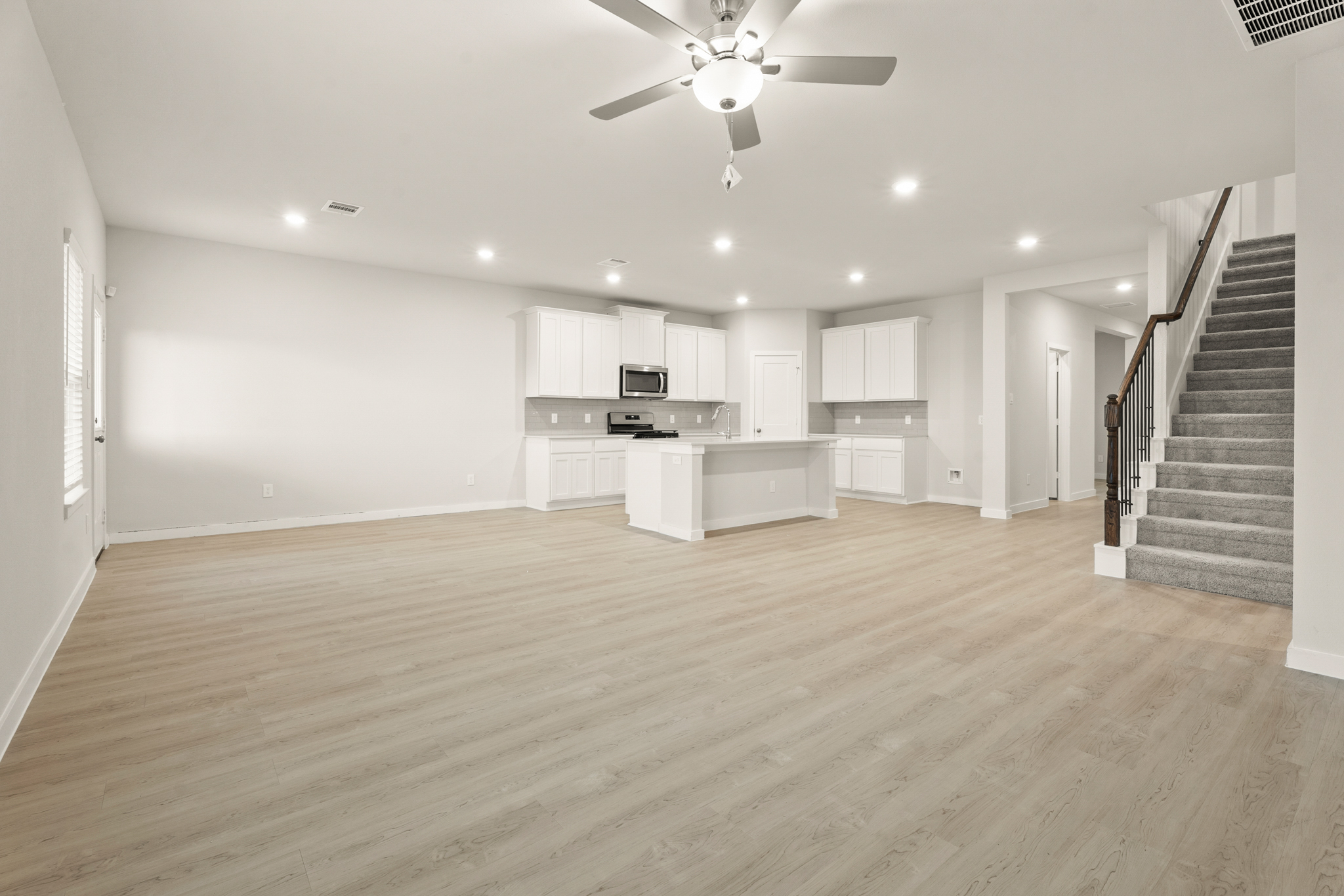 A large empty kitchen.