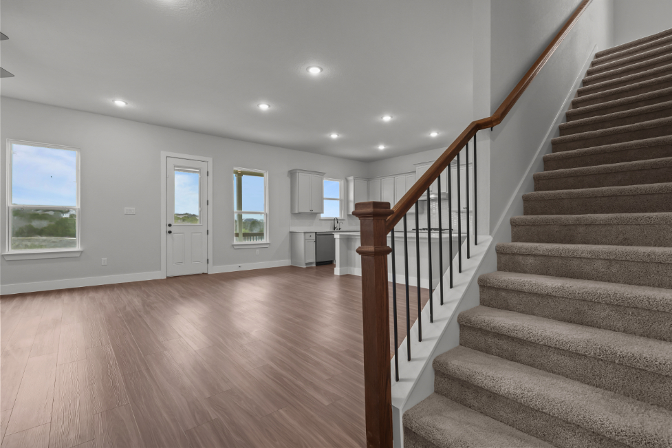 A large empty house.