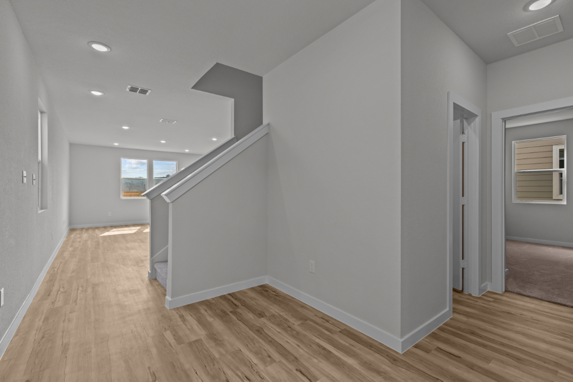 A room with white walls.