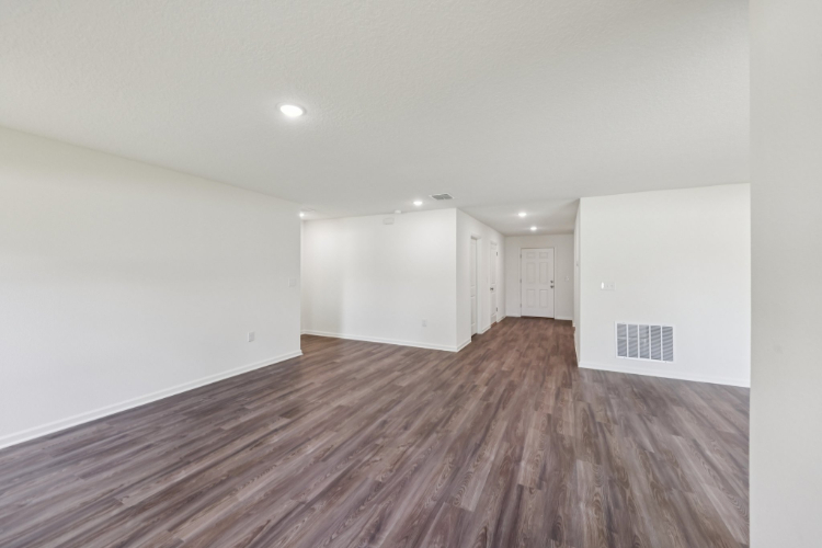 A room with white walls.