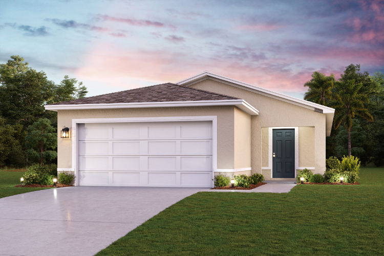 The Cottages at Scenic Terrace one-story stucco Sanibel rendering