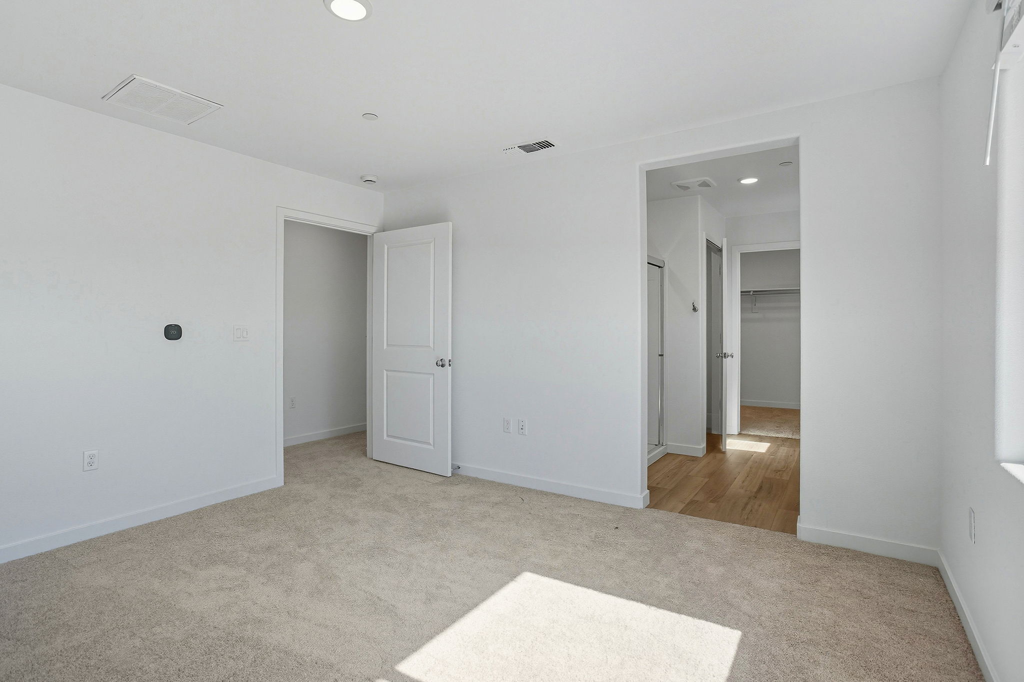 A room with white walls.